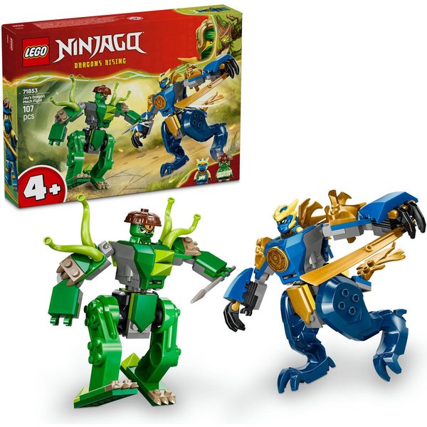 LEGO® Duell mit Jays Drachen-Mech (71853), LEGO Ninjago Konstruktionsspielsteine, (107 St)