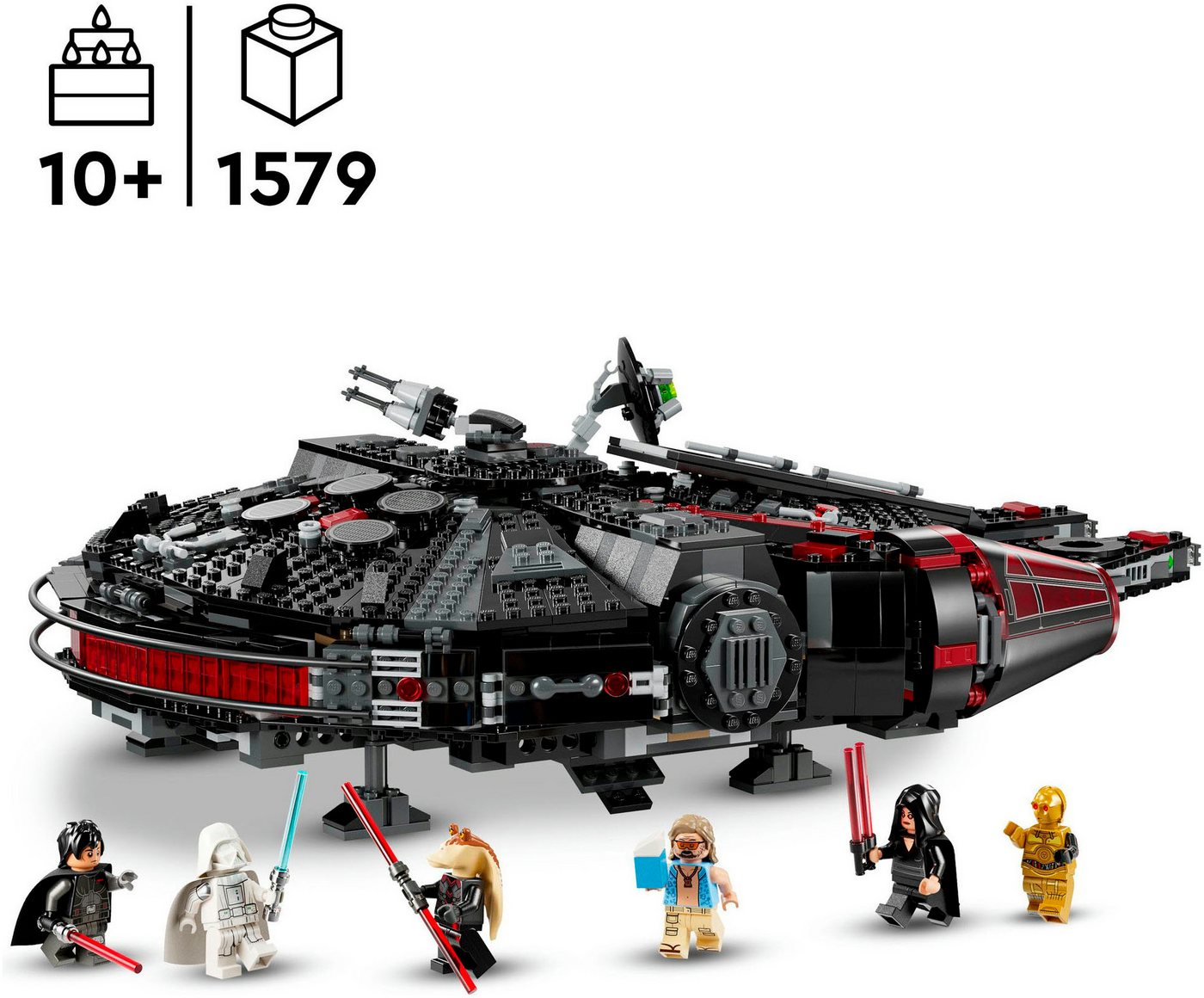 LEGO® Dunkler Millennium Falke (75389), LEGO Star Wars ™ Konstruktionsspielsteine, (1579 St), Made in Europe – Bild 3 von 5