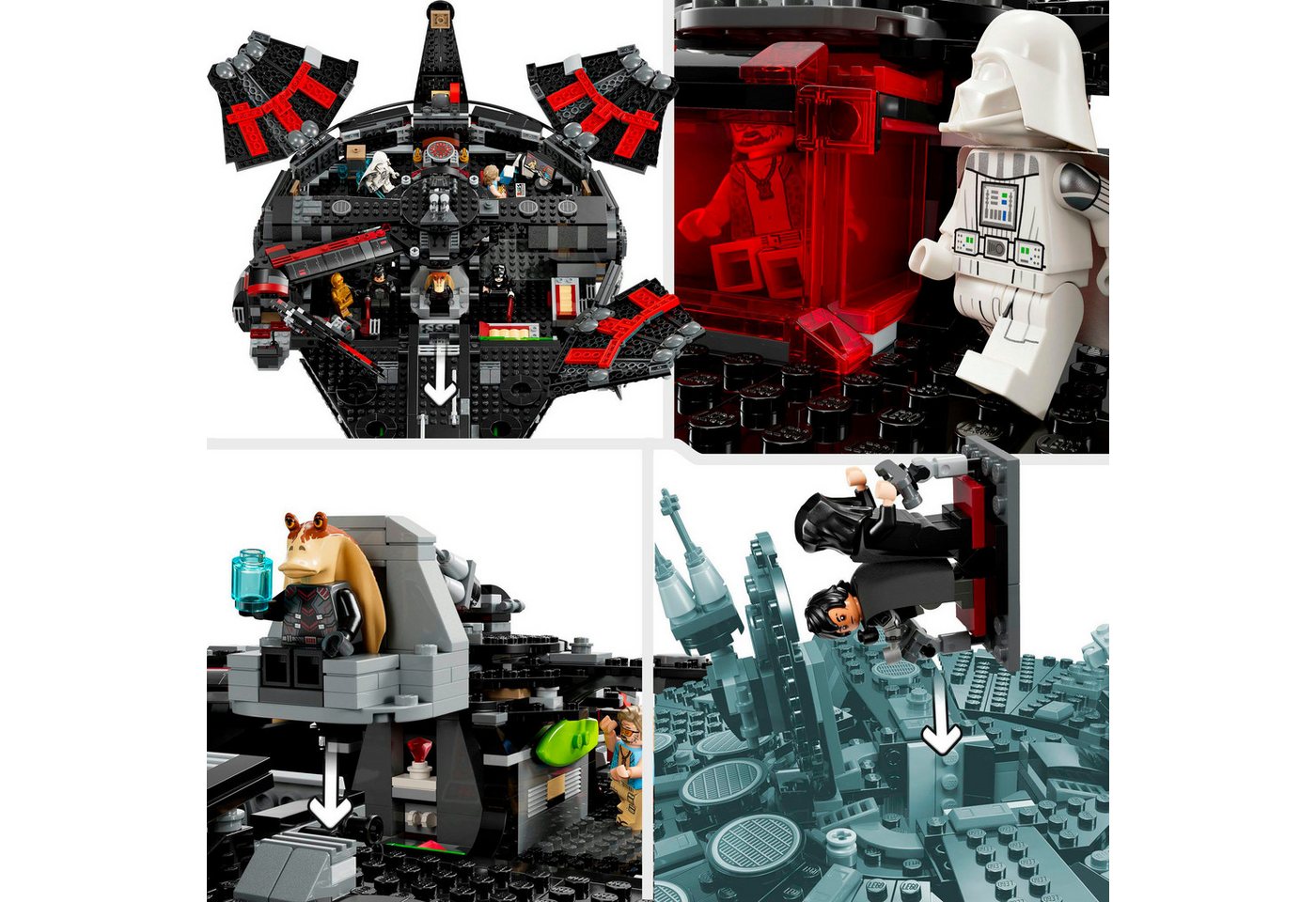 LEGO® Dunkler Millennium Falke (75389), LEGO Star Wars ™ Konstruktionsspielsteine, (1579 St), Made in Europe – Bild 5 von 5