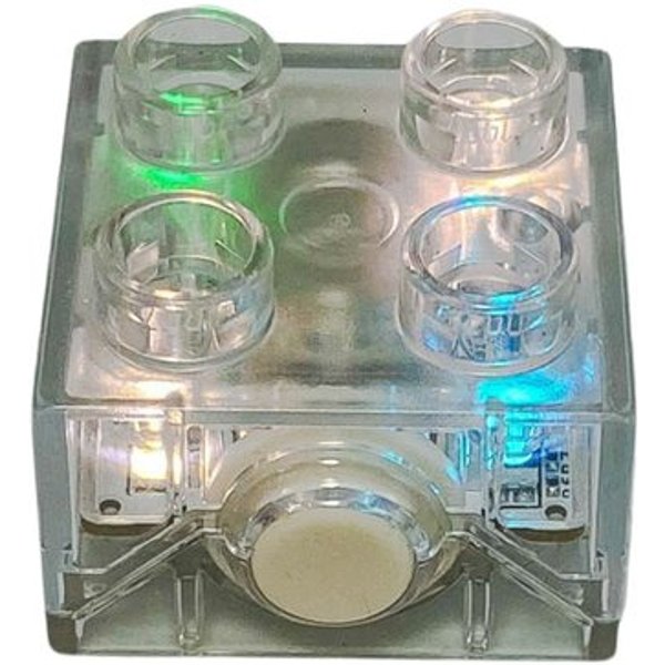 LEGO® LEGO® DUPLO® 2x2 Lichtstein Farbwechsel 10933 1x Teile Spielbausteine, (Bausteine, 1 St., Kreativ-Set), Made in Europe
