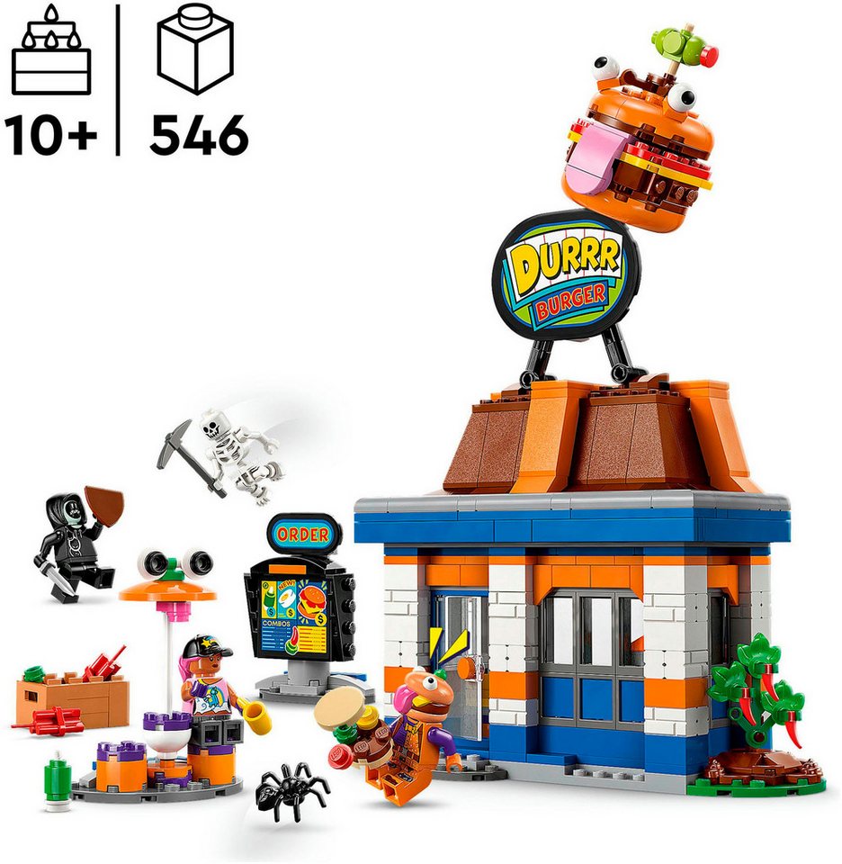 LEGO® Durrr Burger Restaurant (77076), LEGO Fortnite Konstruktionsspielsteine, (546 St), Made in Europe – Bild 3 von 5