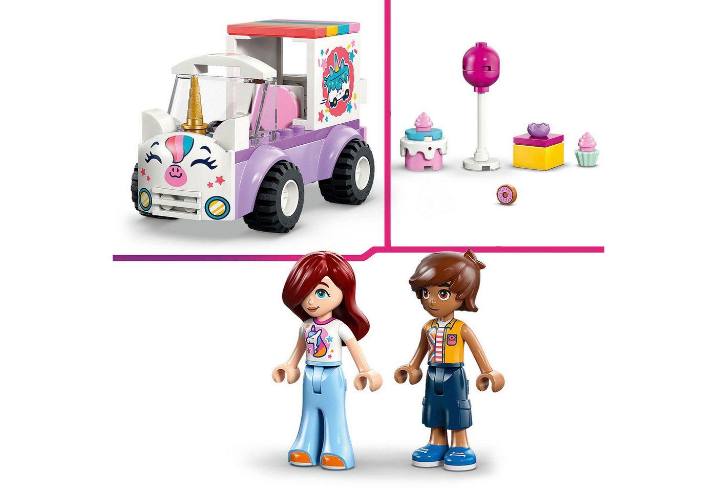 LEGO® Einhorn-Kuchenlieferwagen (42675), LEGO Friends Konstruktionsspielsteine, (67 St), Made in Europe – Bild 5 von 5
