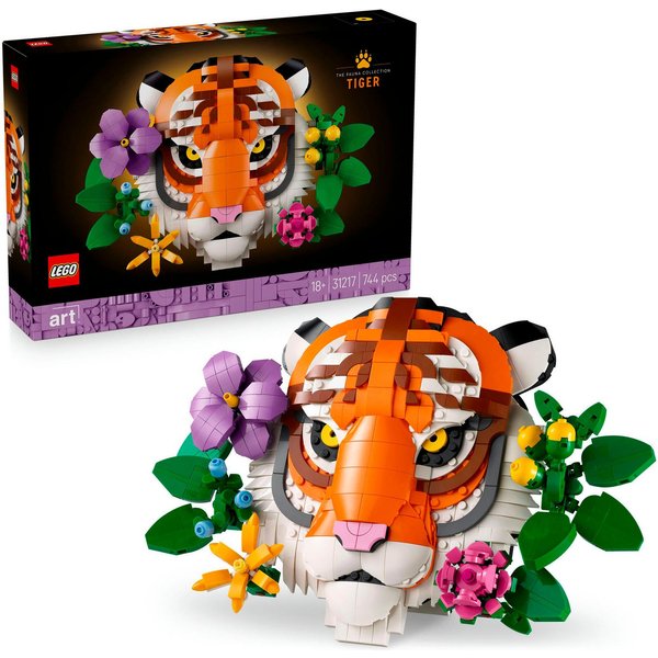 LEGO® Fauna Collection - Tiger (31217), LEGO ART Konstruktionsspielsteine, (744 St), Made in Europe