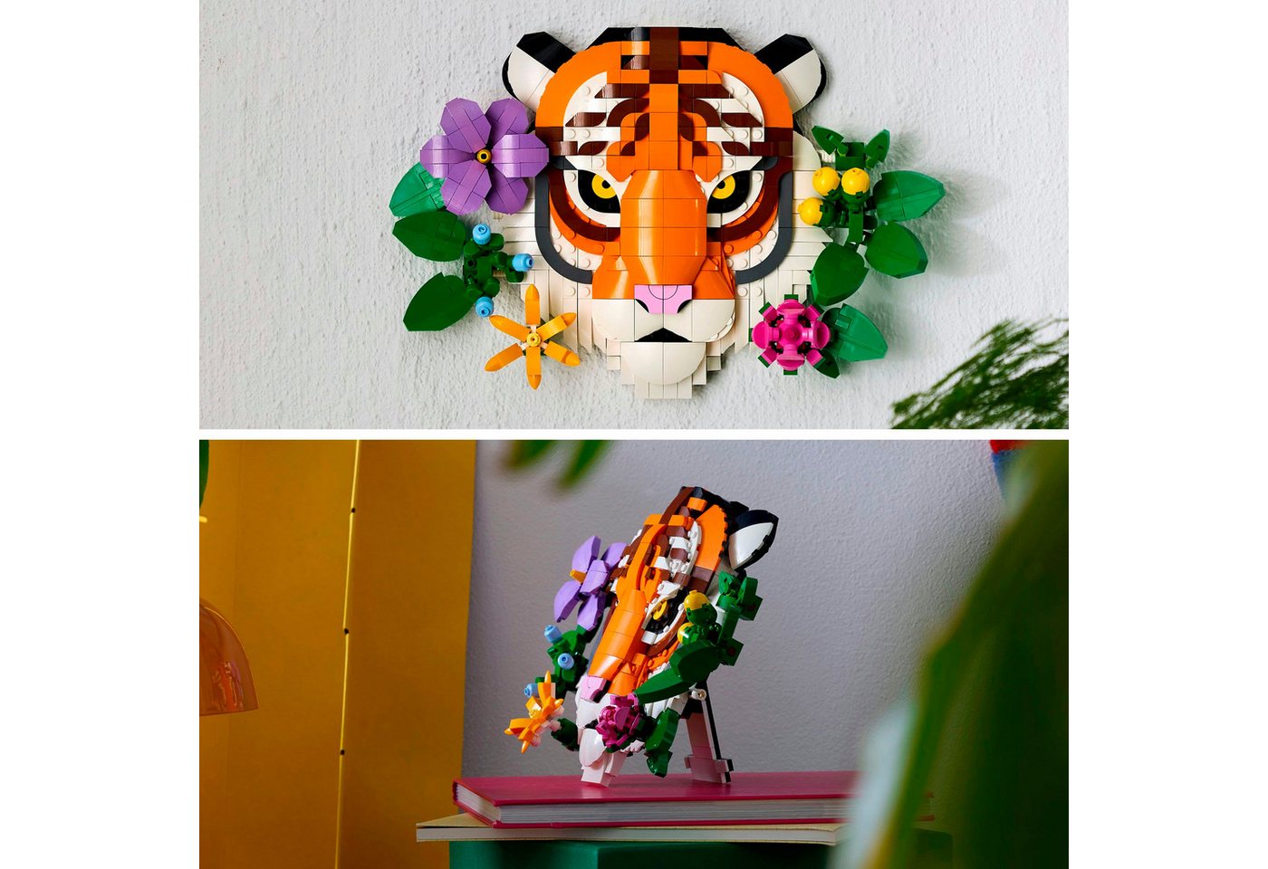 LEGO® Fauna Collection - Tiger (31217), LEGO ART Konstruktionsspielsteine, (744 St), Made in Europe – Bild 5 von 5