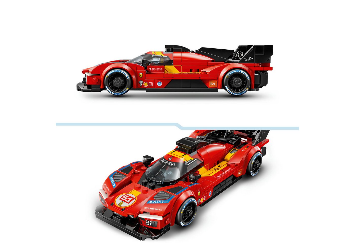 LEGO® Ferrari 499P (77261), LEGO Speed Champions Konstruktionsspielsteine, (329 St), Made in Europe – Bild 4 von 5