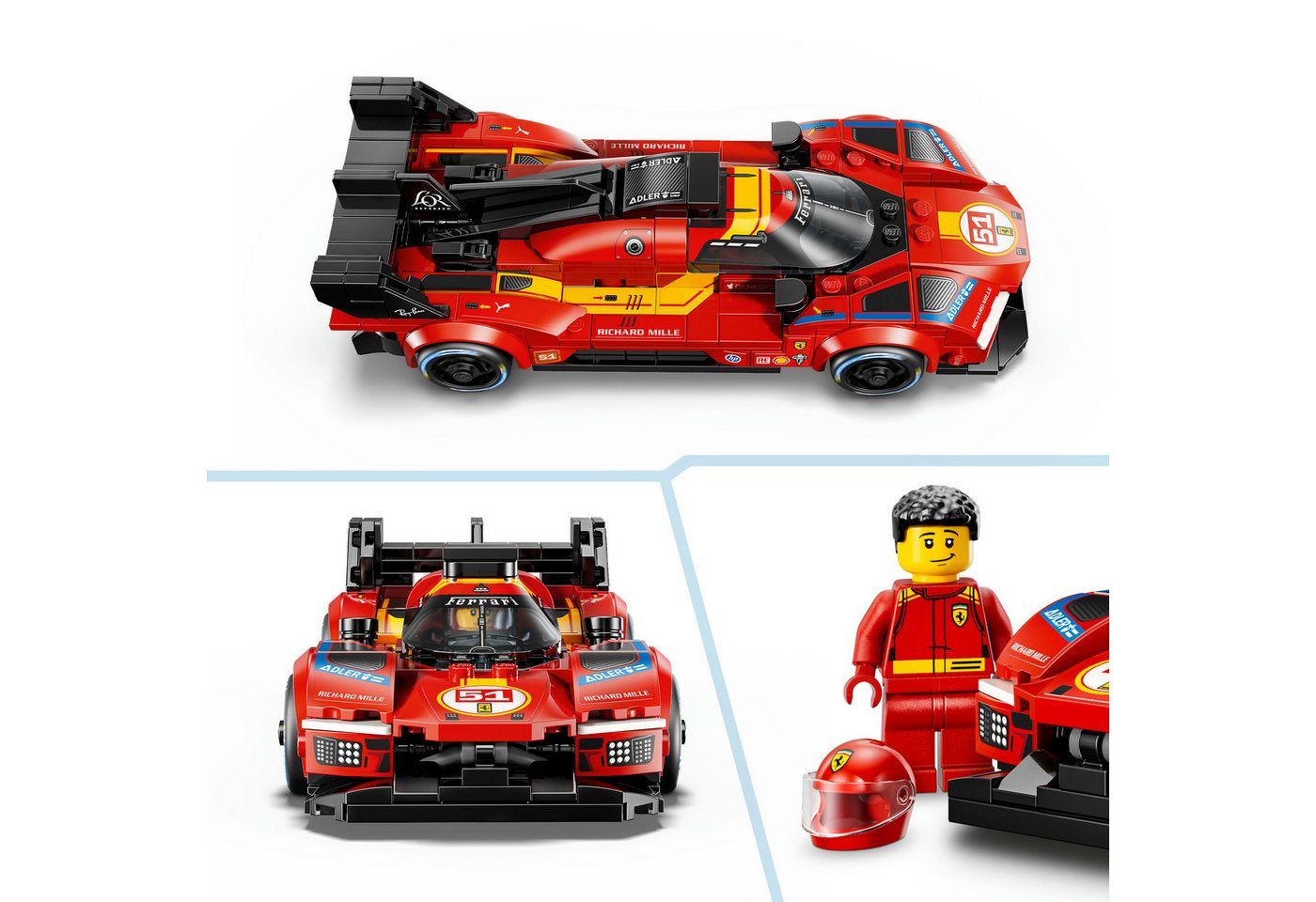 LEGO® Ferrari 499P (77261), LEGO Speed Champions Konstruktionsspielsteine, (329 St), Made in Europe – Bild 5 von 5