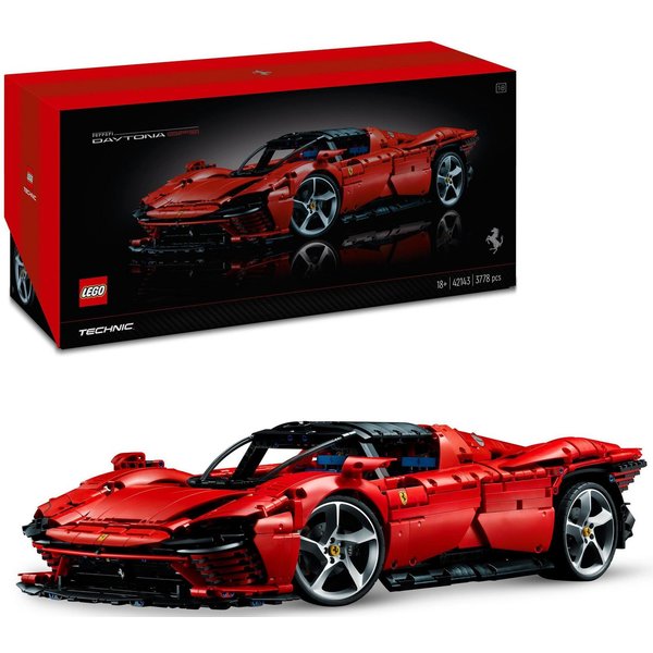 LEGO® Ferrari Daytona SP3 (42143), LEGO Technic Konstruktionsspielsteine, (3778 St), Made in Europe
