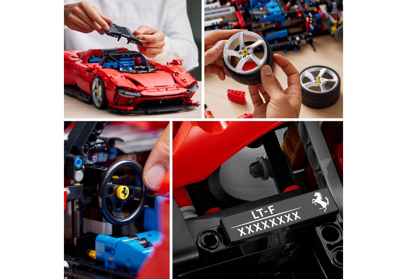 LEGO® Ferrari Daytona SP3 (42143), LEGO Technic Konstruktionsspielsteine, (3778 St), Made in Europe – Bild 4 von 5