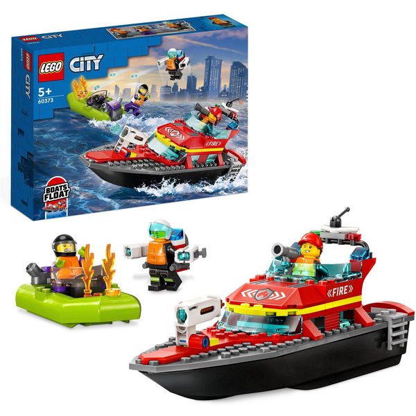 LEGO® Feuerwehrboot (60373), LEGO City Konstruktionsspielsteine, (144 St), Made in Europe