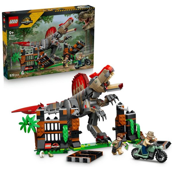LEGO® Flucht des Spinosaurus (77982), LEGO Jurassic World Konstruktionsspielsteine, (820 St), Made in Europe