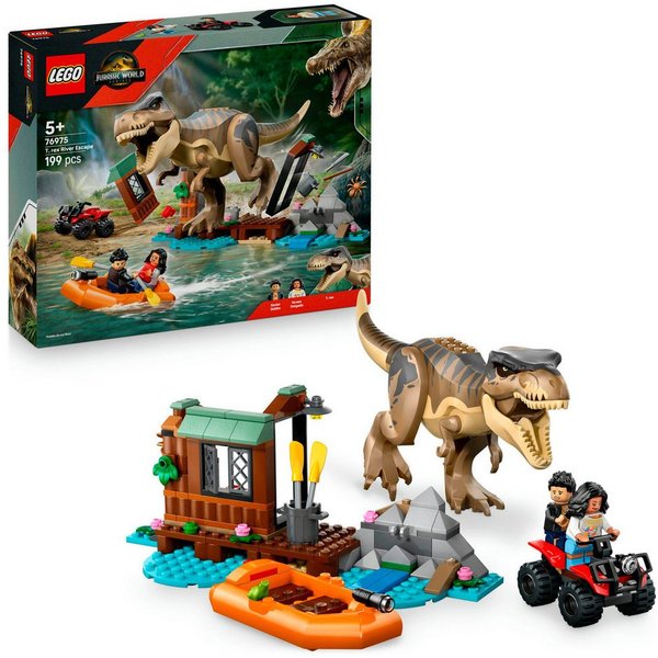 LEGO® Flucht vor dem T.Rex (76975), LEGO Jurassic World Konstruktionsspielsteine, (199 St), Made in Europe