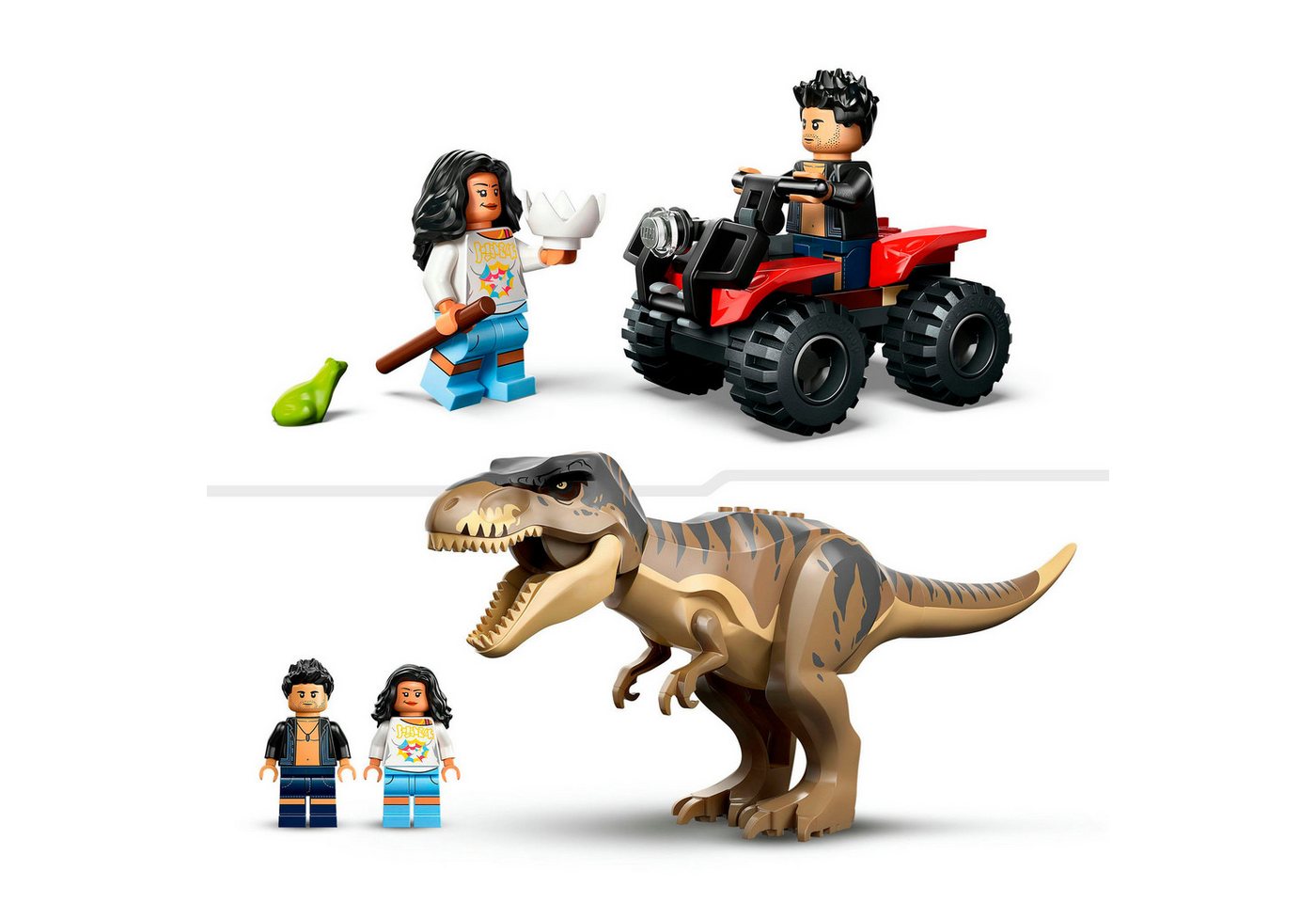 LEGO® Flucht vor dem T.Rex (76975), LEGO Jurassic World Konstruktionsspielsteine, (199 St), Made in Europe – Bild 5 von 5
