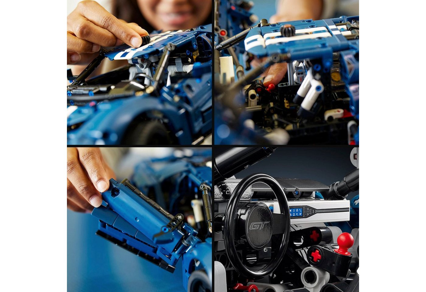 LEGO® Ford GT 2022 (42154), LEGO Technic Konstruktionsspielsteine, (1466 St) – Bild 5 von 5