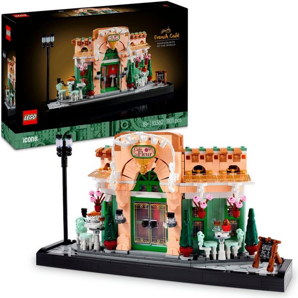LEGO® Französisches Café (10362), LEGO Icons Konstruktionsspielsteine, (1101 St), Made in Europe
