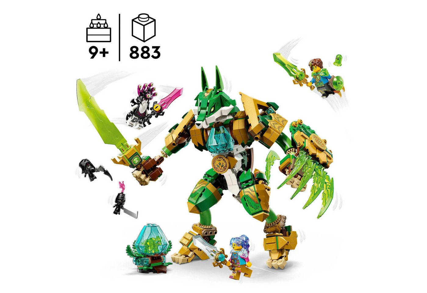 LEGO® Fuchs-Wächtermech (71508), LEGO DREAMZzz Konstruktionsspielsteine, (883 St), Made in Europe – Bild 3 von 5