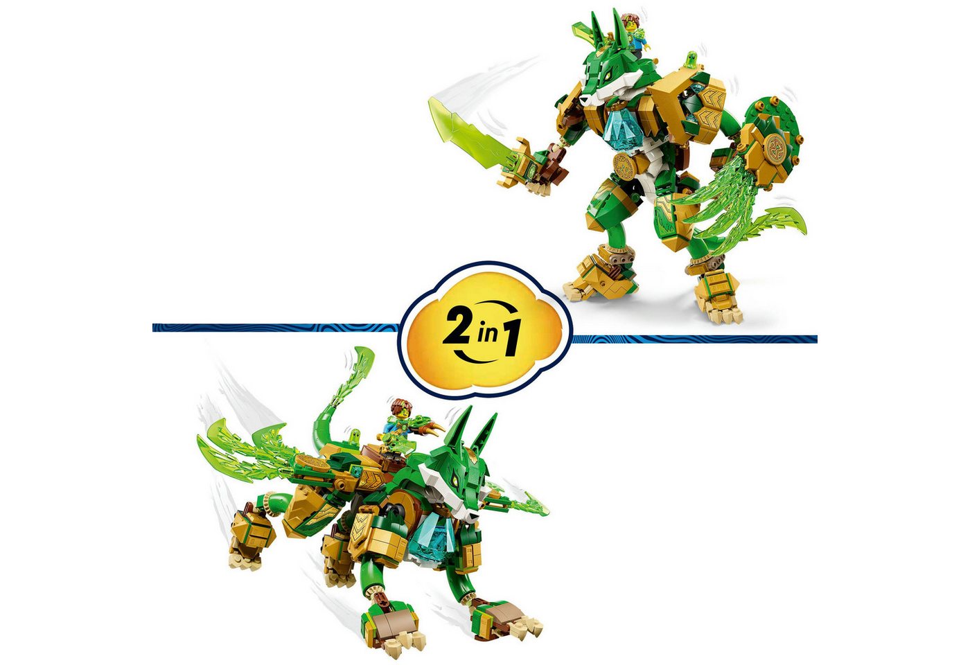 LEGO® Fuchs-Wächtermech (71508), LEGO DREAMZzz Konstruktionsspielsteine, (883 St), Made in Europe – Bild 4 von 5