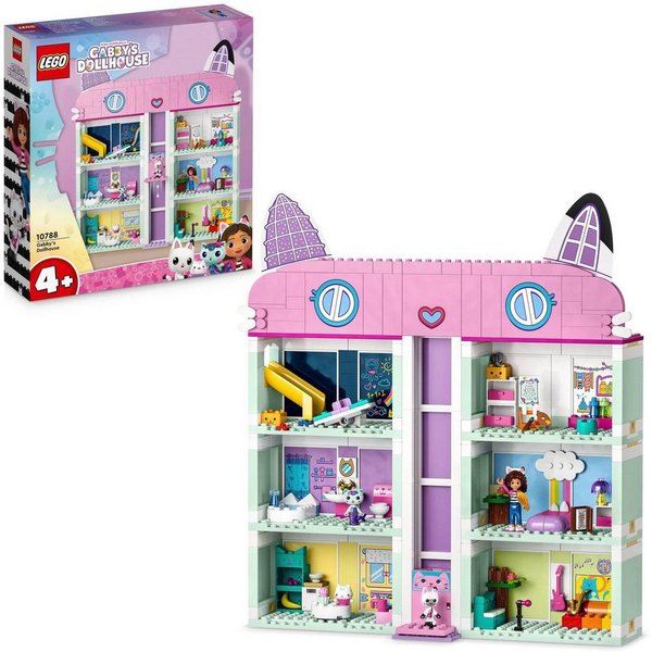 LEGO® Gabbys Puppenhaus (10788), LEGO Gabby's Dollhouse Konstruktionsspielsteine, (498 St), Made in Europe