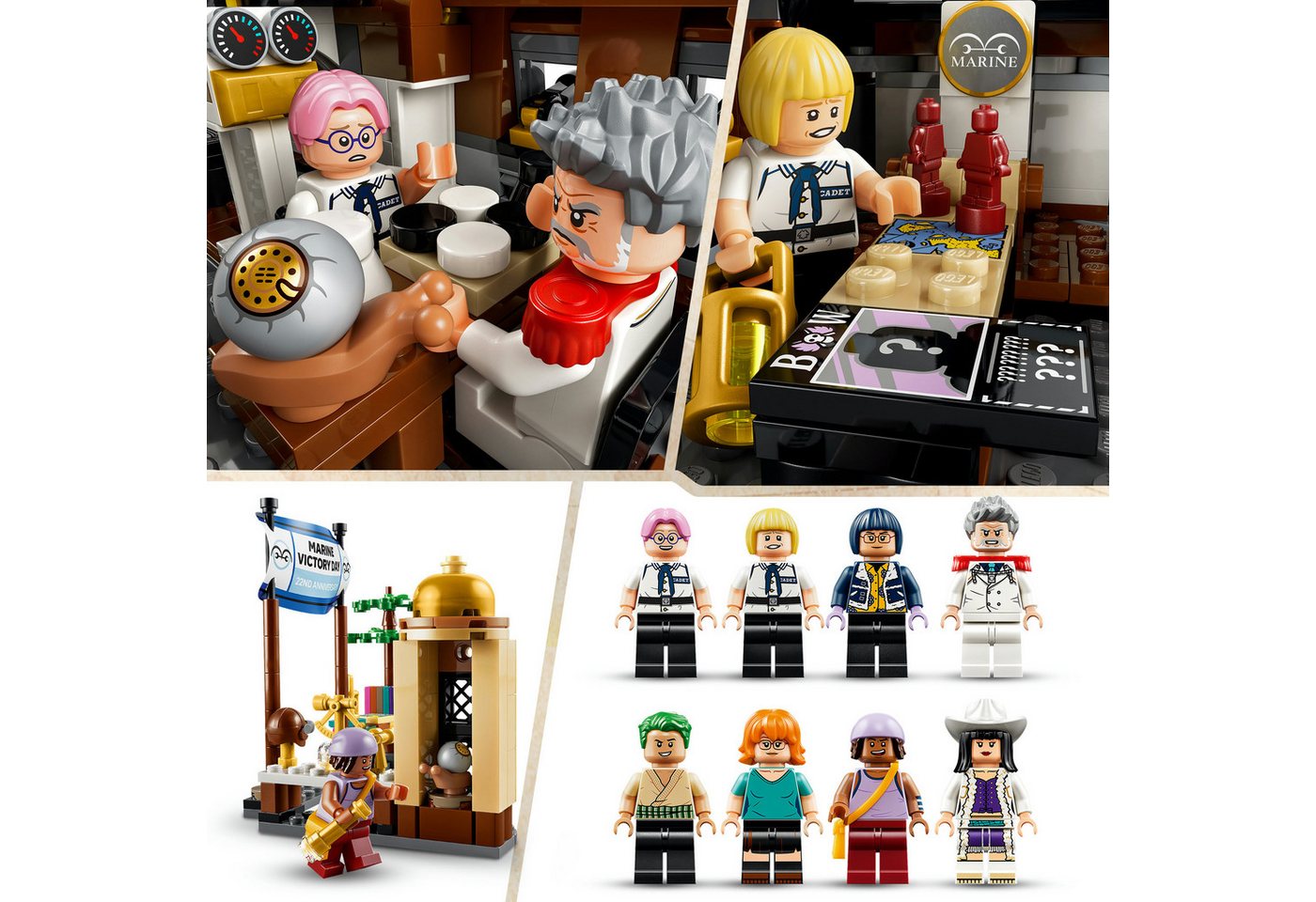 LEGO® Garps Marineschlachtschiff (75646), LEGO ONE PIECE Konstruktionsspielsteine, (1705 St), Made in Europe – Bild 5 von 5