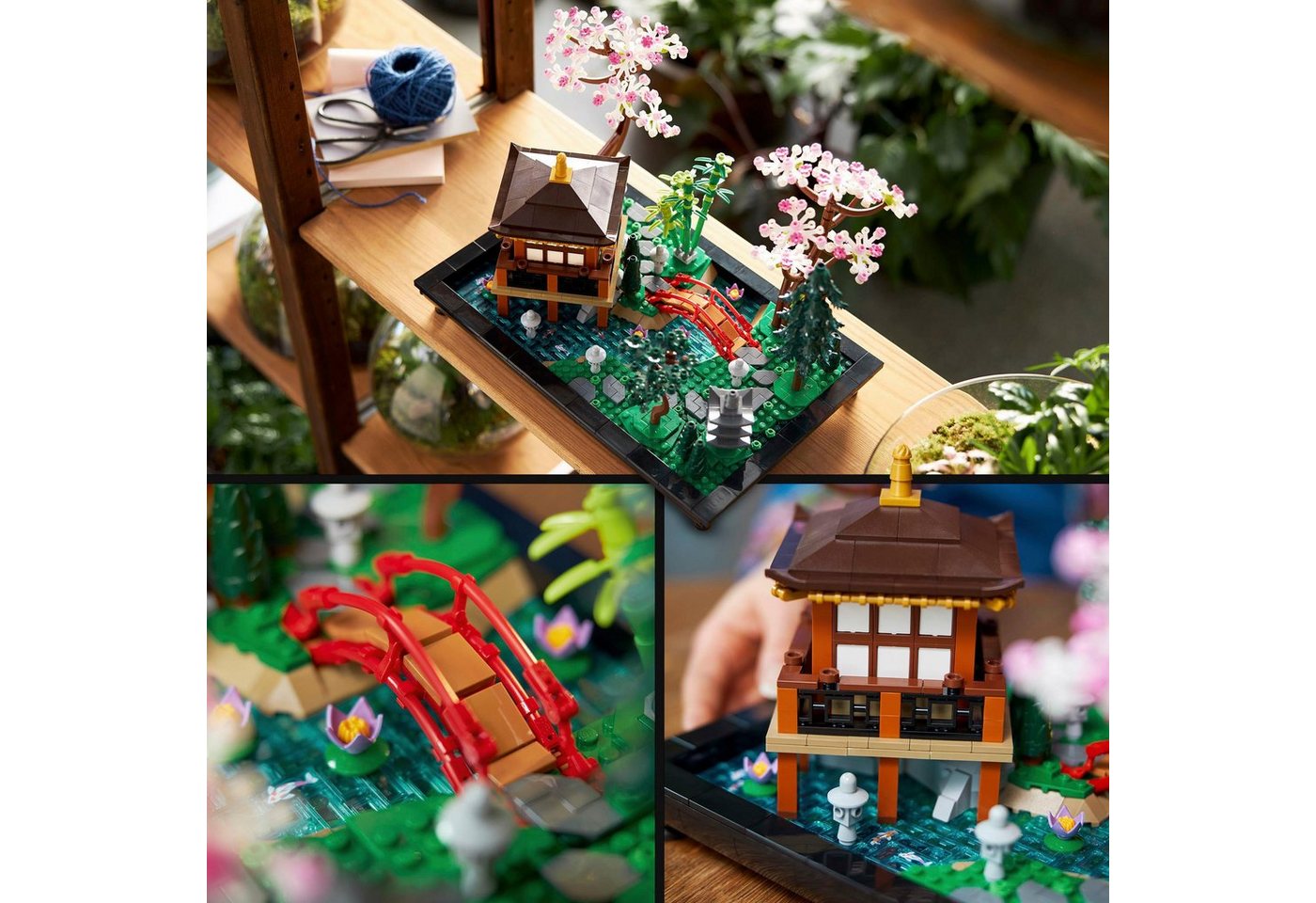 LEGO® Garten der Stille (10315), LEGO Icons Konstruktionsspielsteine, (1363 St), Made in Europe – Bild 3 von 5