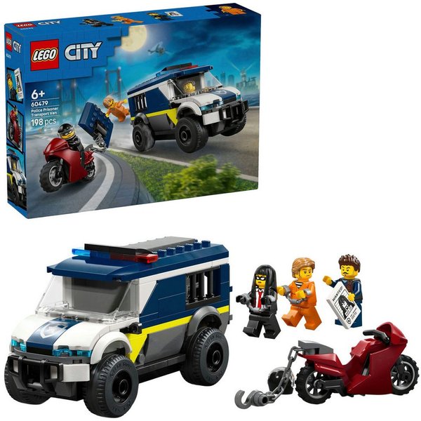 LEGO® Gefangenentransporter (60479), LEGO City Konstruktionsspielsteine, (198 St), Made in Europe
