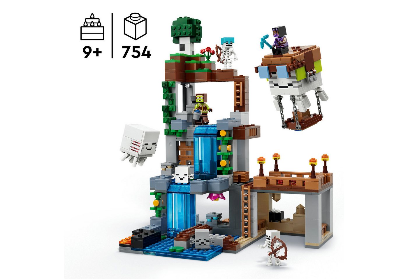 LEGO® Ghast-Station (21597), LEGO Minecraft Konstruktionsspielsteine, (754 St), Made in Europe – Bild 3 von 5