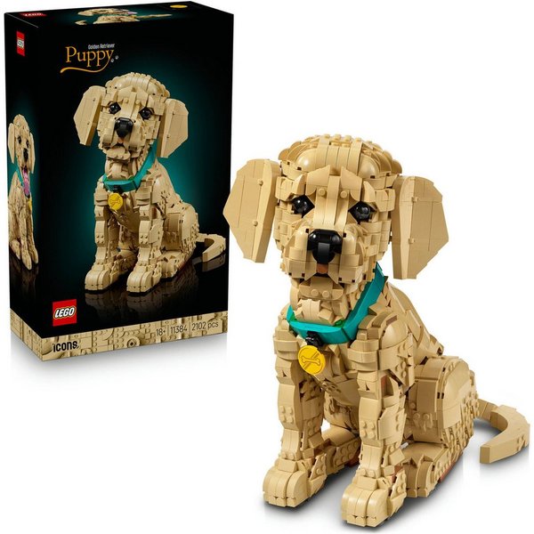 LEGO® Golden Retriever Welpe (11384), LEGO Icons Konstruktionsspielsteine, (2102 St)