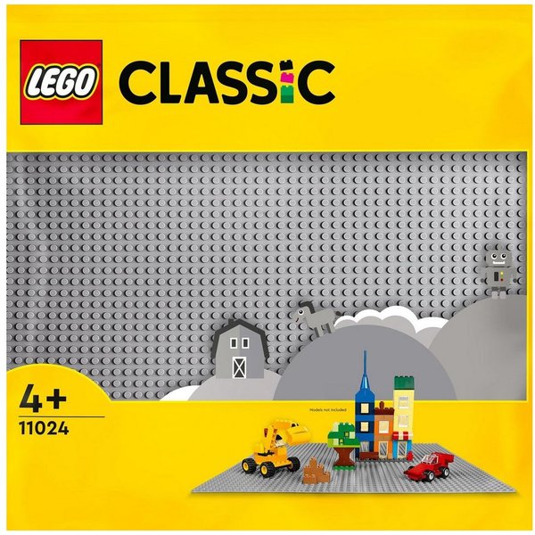 LEGO® Graue Bauplatte (11024), LEGO Classic Konstruktionsspielsteine, (1 St), Made in Europe