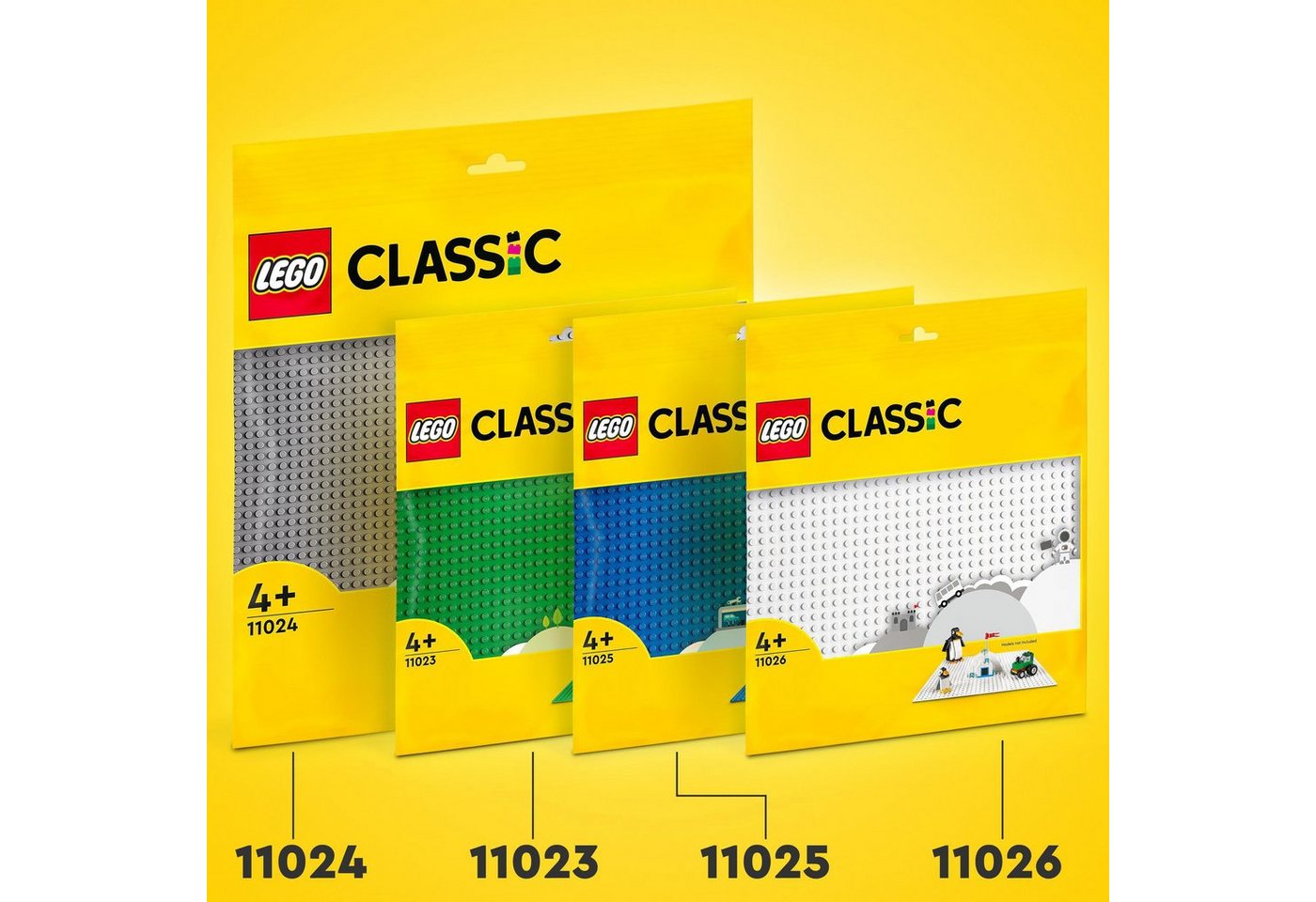LEGO® Graue Bauplatte (11024), LEGO Classic Konstruktionsspielsteine, (1 St), Made in Europe – Bild 3 von 5