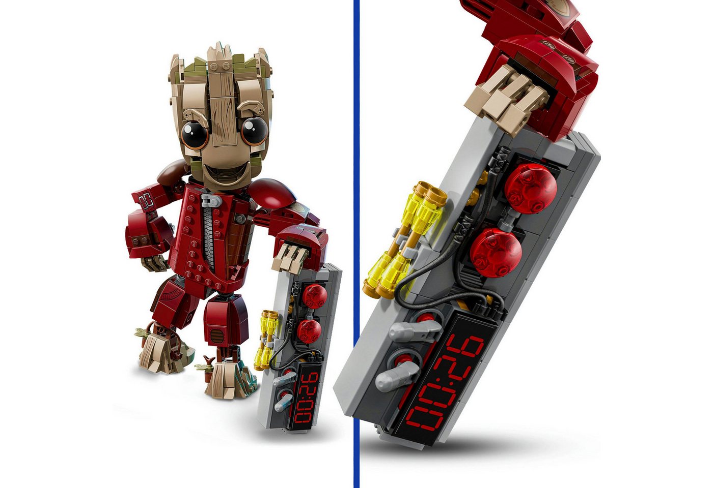 LEGO® Groot im Ravager-Outfit (76341), LEGO Super Heroes Konstruktionsspielsteine, (604 St), Made in Europe – Bild 4 von 5