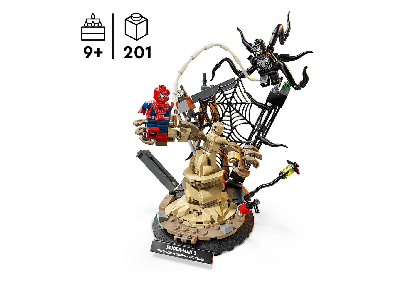 LEGO® Großer Showdown: Spider-Man vs. Sandman (76334), LEGO Super Heroes Konstruktionsspielsteine, (201 St), Made in Europe – Bild 3 von 5