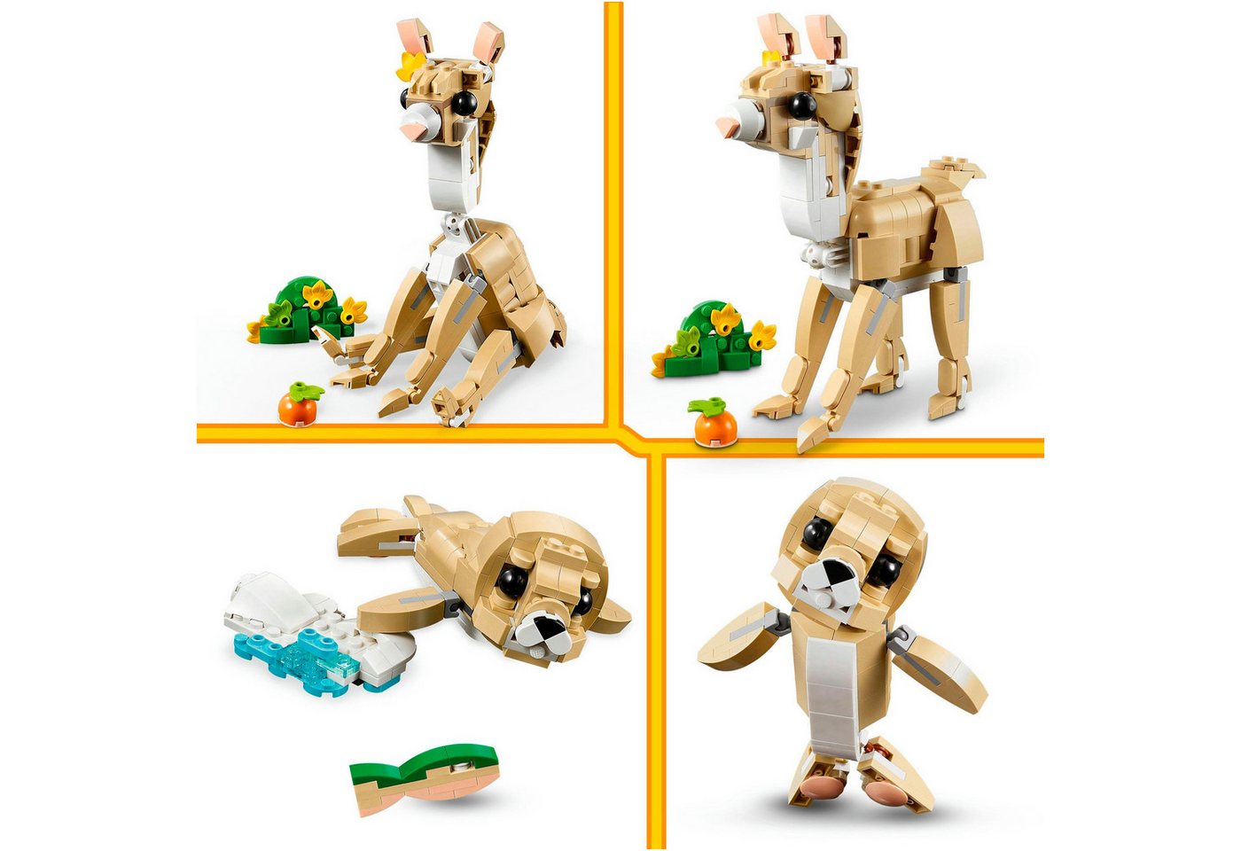 LEGO® Häschen (31162), LEGO Creator Konstruktionsspielsteine, (326 St), Made in Europe – Bild 5 von 5