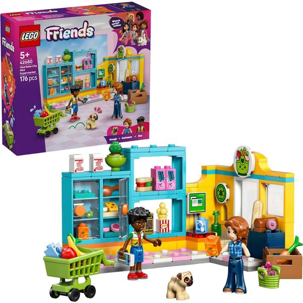 LEGO® Heartlake City Mini-Markt (42680), LEGO Friends Konstruktionsspielsteine, (176 St), Made in Europe