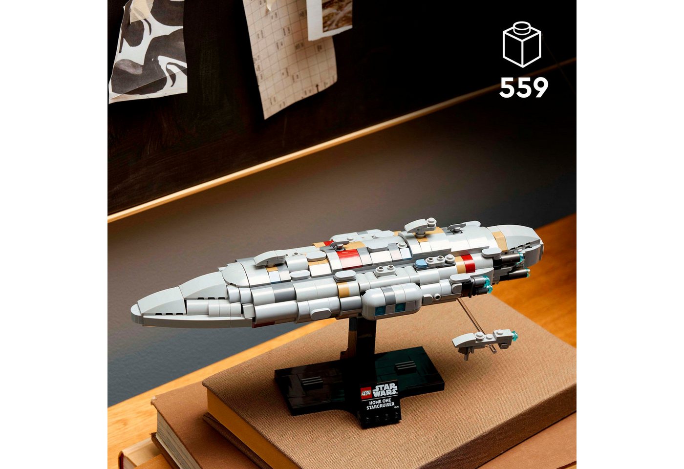 LEGO® Home One Starcruiser (75405), LEGO Star Wars Konstruktionsspielsteine, (559 St), Made in Europe – Bild 3 von 5