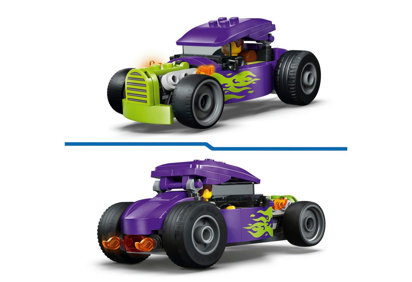 LEGO® Hot Rod (60485), LEGO City Konstruktionsspielsteine, (81 St), Made in Europe – Bild 4 von 5