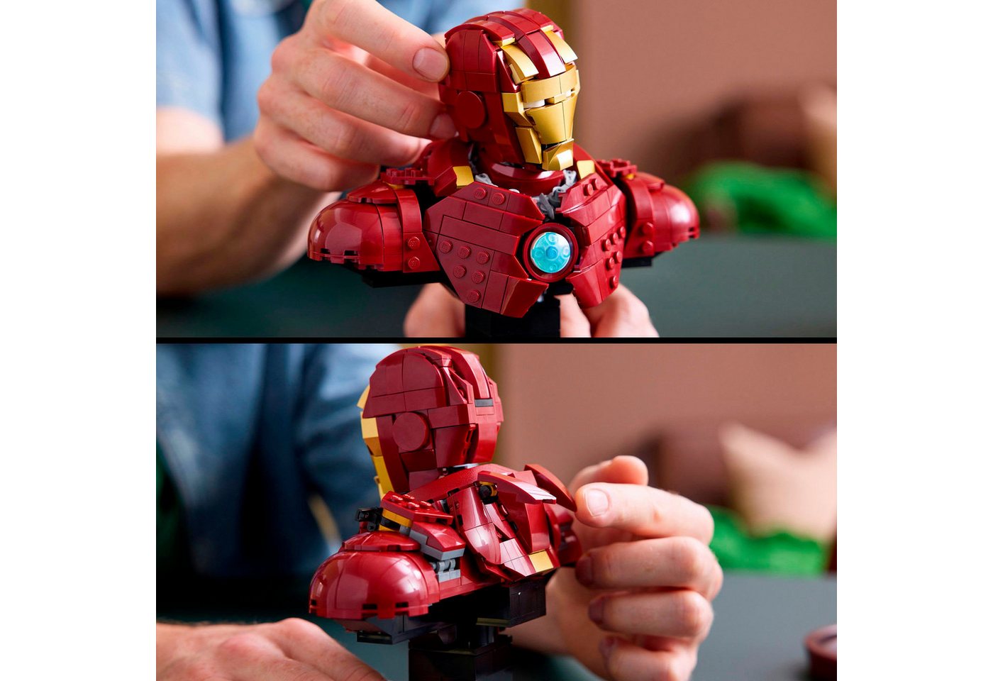 LEGO® Iron Man MK4 (76327), LEGO Super Heroes Konstruktionsspielsteine, (436 St), Made in Europe – Bild 5 von 5