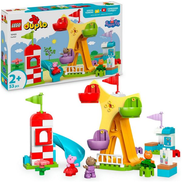 LEGO® Jahrmarkt (10453), LEGO DUPLO Peppa Pig Konstruktionsspielsteine, (53 St), Made in Europe