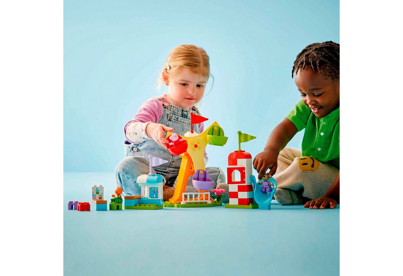 LEGO® Jahrmarkt (10453), LEGO DUPLO Peppa Pig Konstruktionsspielsteine, (53 St), Made in Europe – Bild 2 von 5