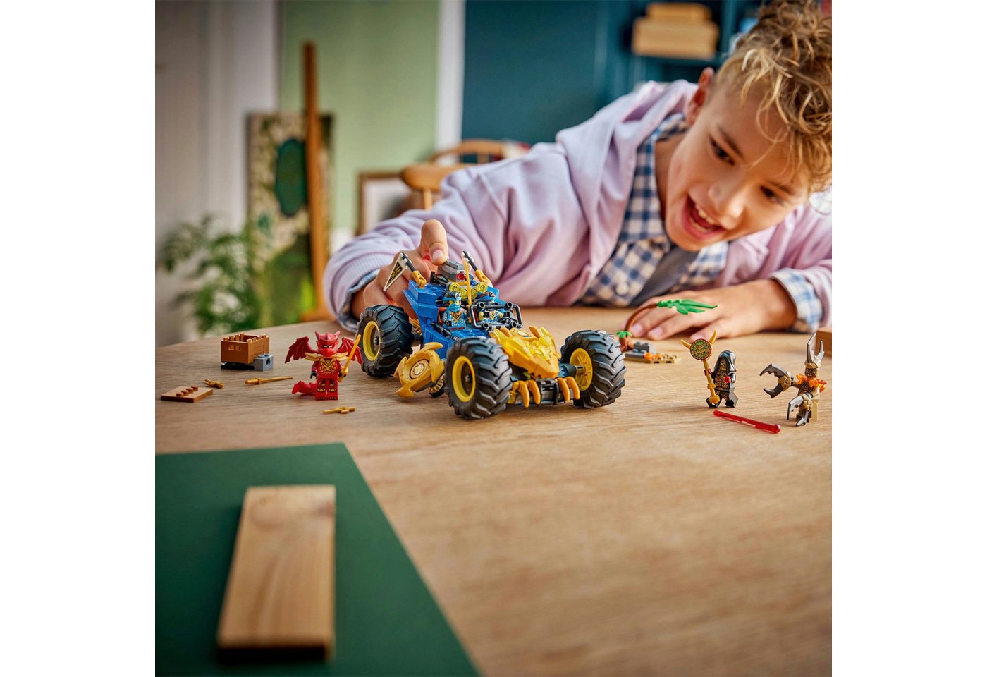 LEGO® Jays Transformationsflitzer (71856), LEGO Ninjago Konstruktionsspielsteine, (387 St), Made in Europe – Bild 2 von 5