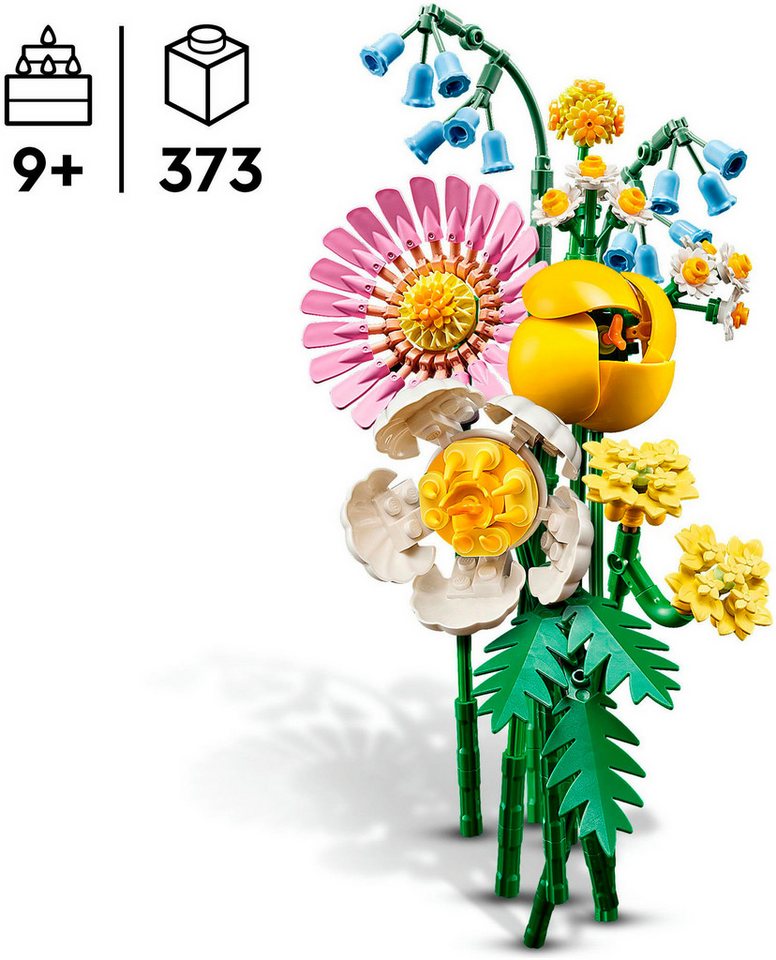 LEGO® Kleiner Sommerstrauß (10347), LEGO Botanicals Konstruktionsspielsteine, (373 St), Made in Europe – Bild 3 von 5