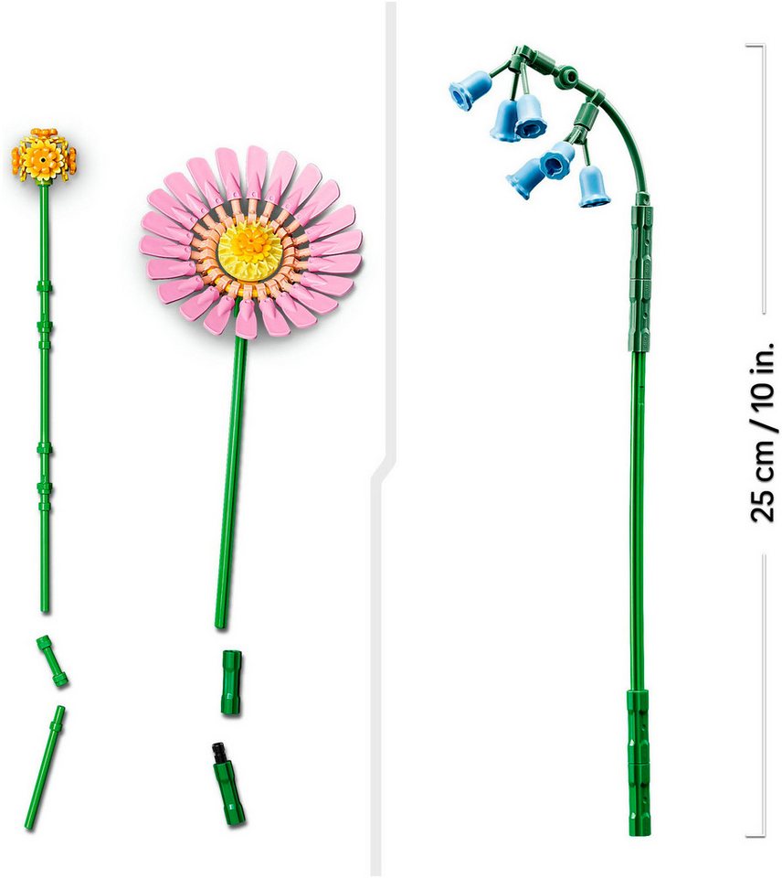 LEGO® Kleiner Sommerstrauß (10347), LEGO Botanicals Konstruktionsspielsteine, (373 St), Made in Europe – Bild 5 von 5