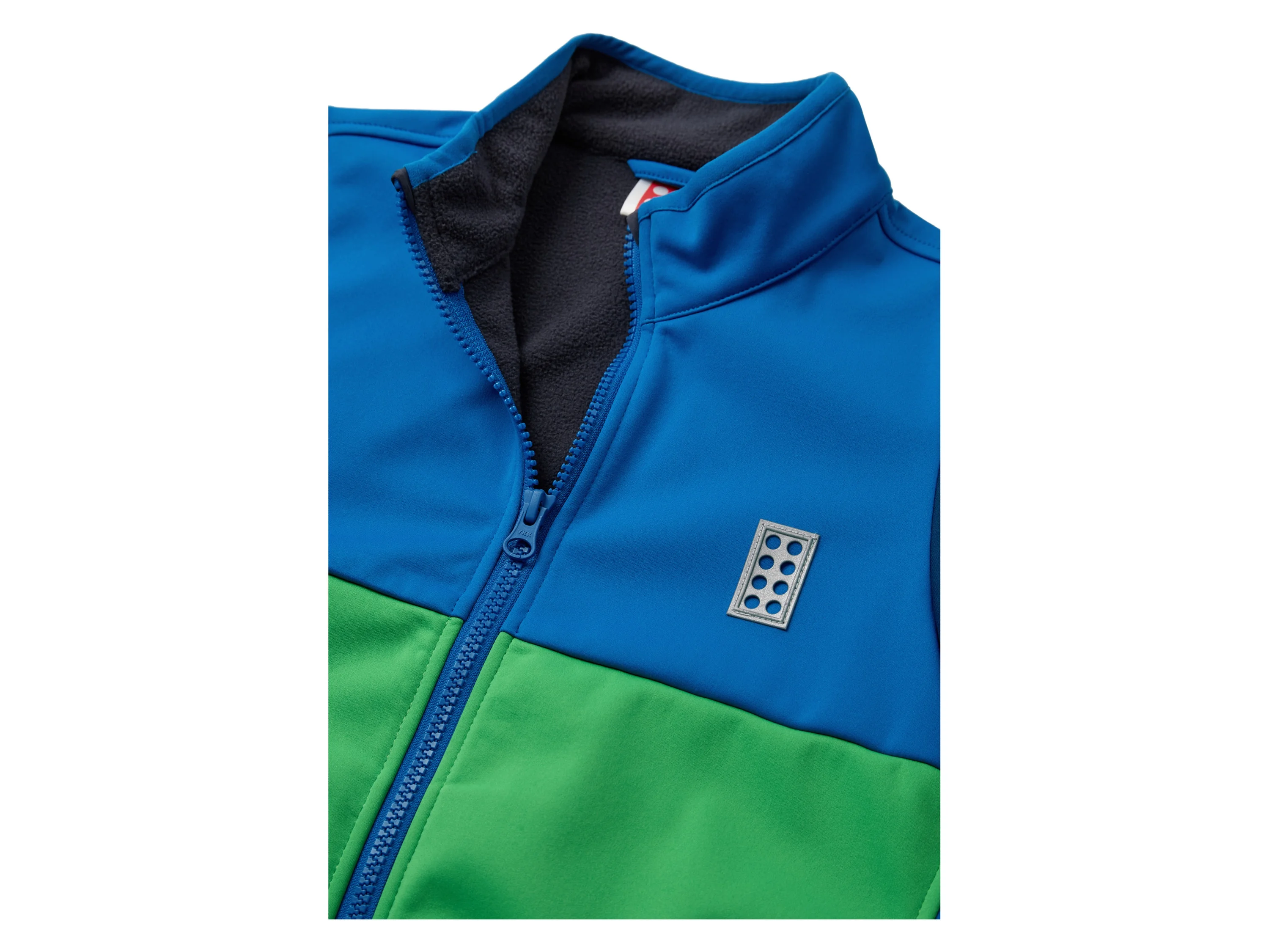 LEGO Kleinkinder Softshelljacke (blau/grün, 110/116) – Bild 3 von 4
