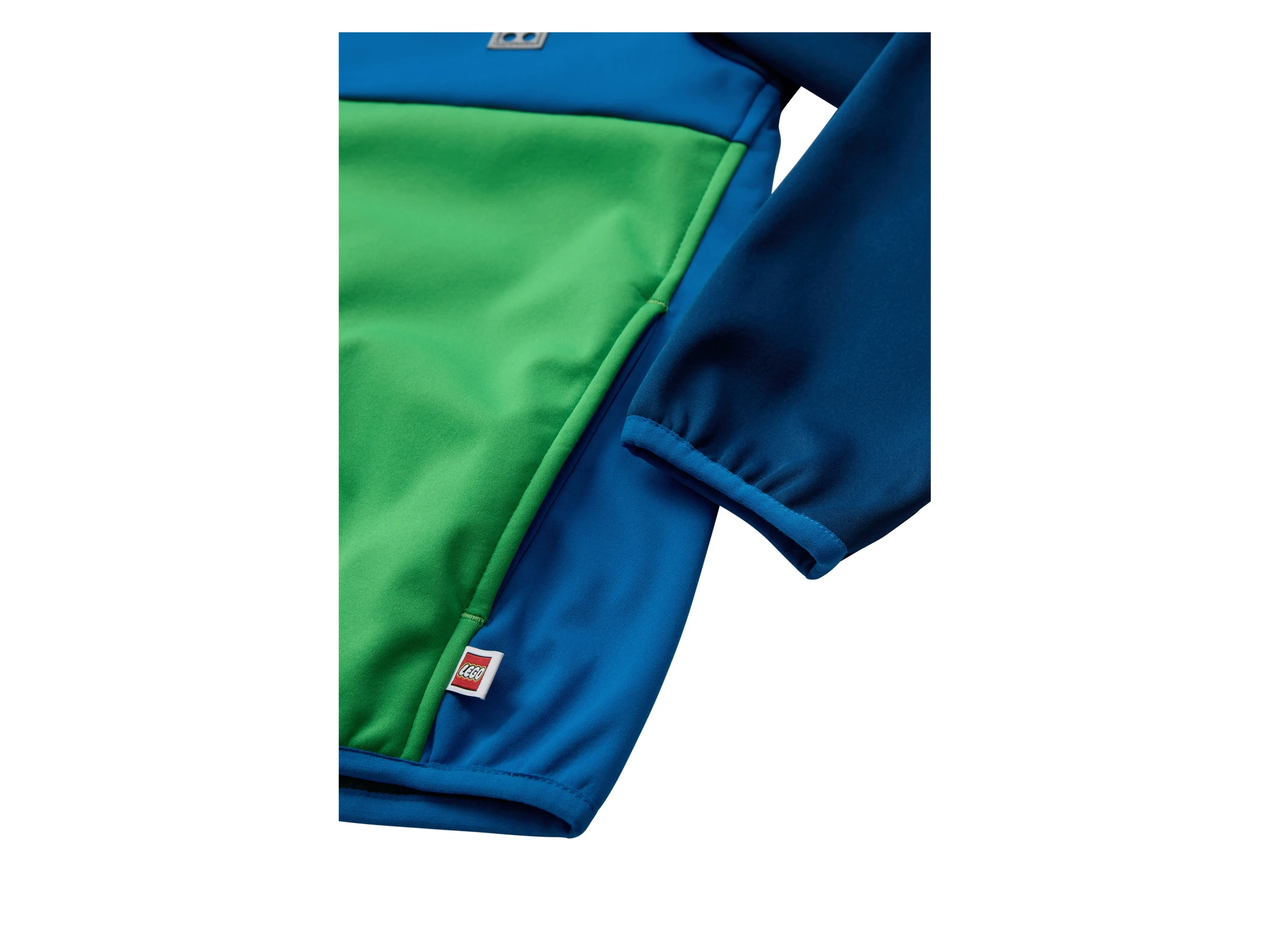 LEGO Kleinkinder Softshelljacke (blau/grün, 98/104) – Bild 4 von 4