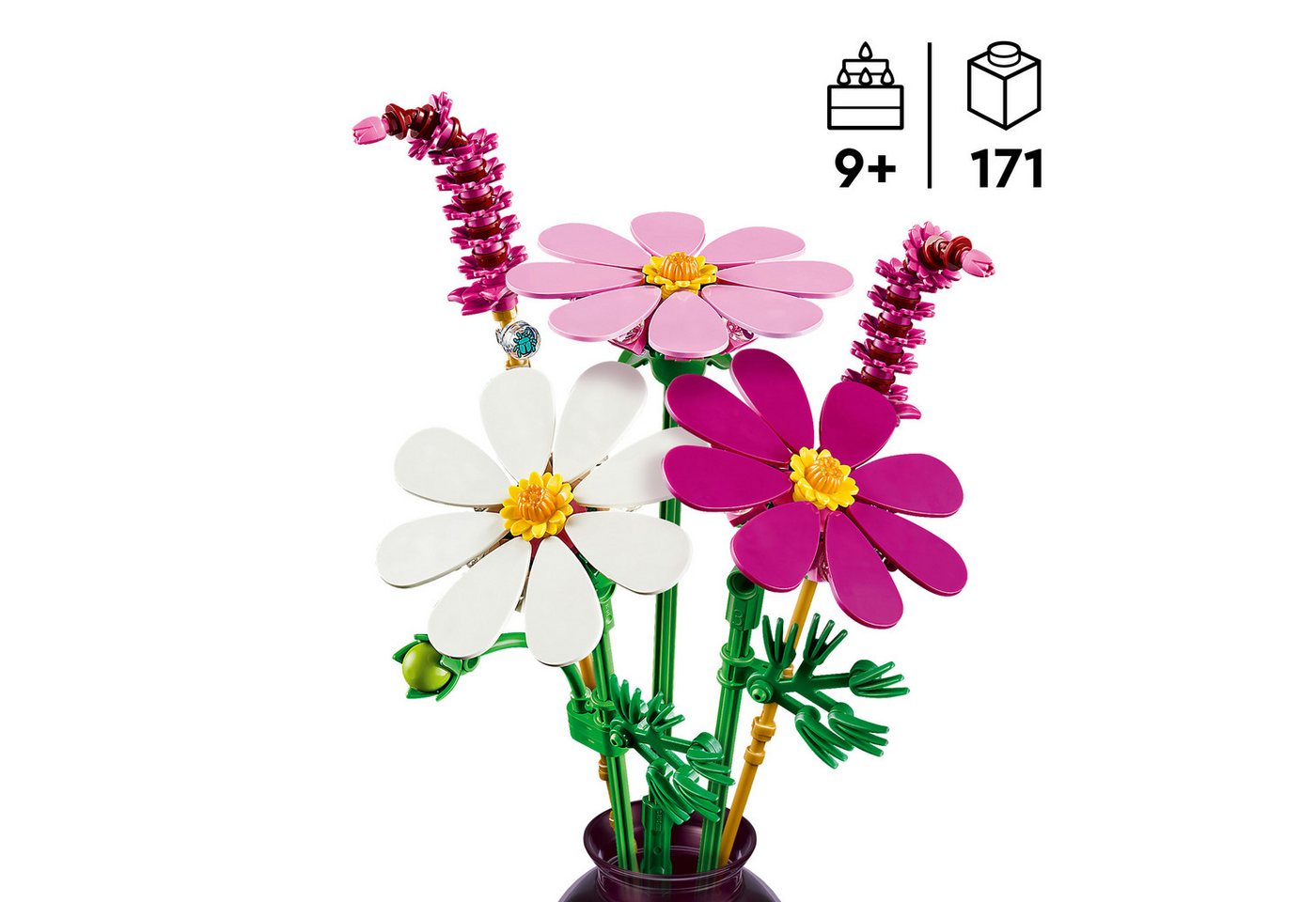 LEGO® Kosmeen (11514), LEGO Botanicals Konstruktionsspielsteine, (171 St), Made in Europe – Bild 3 von 5