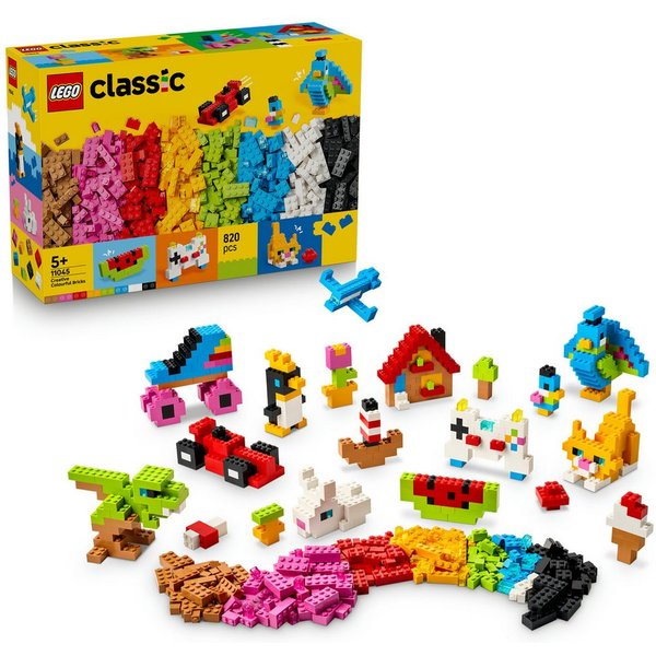 LEGO® Kreative Bunte Steine (11045), LEGO Classic Konstruktionsspielsteine, (820 St), Made in Europe