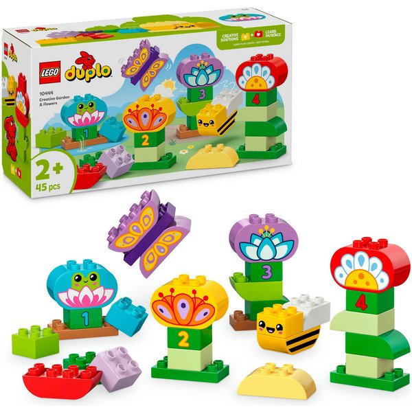 LEGO® Kreativer Blumengarten (10444), LEGO DUPLO Town Konstruktionsspielsteine, (45 St), Made in Europe
