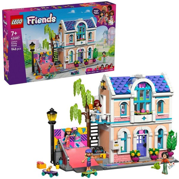 LEGO® Lianns Familienhaus (42687), LEGO Friends Konstruktionsspielsteine, (946 St), Made in Europe