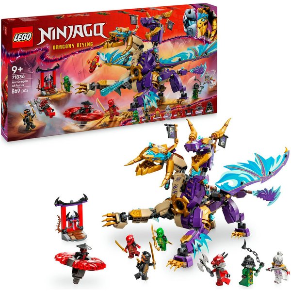 LEGO® Lichtbogendrache (71836), LEGO Ninjago Konstruktionsspielsteine, (869 St), Made in Europe