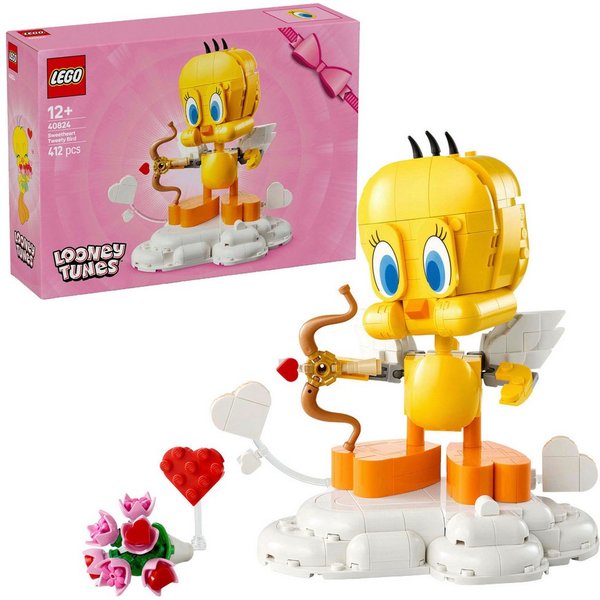 LEGO® Liebesbote Tweety (40824), LEGO Iconic Konstruktionsspielsteine, (412 St), Made in Europe