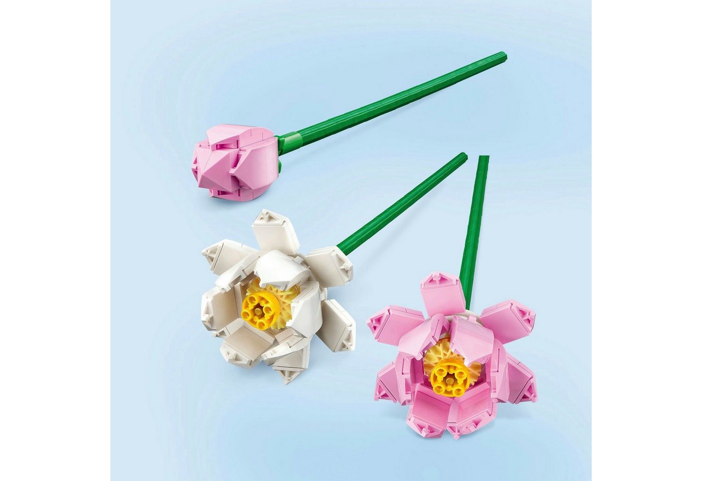 LEGO® Lotusblumen (40647), LEGO Botanicals Konstruktionsspielsteine, (220 St), Made in Europe – Bild 3 von 5