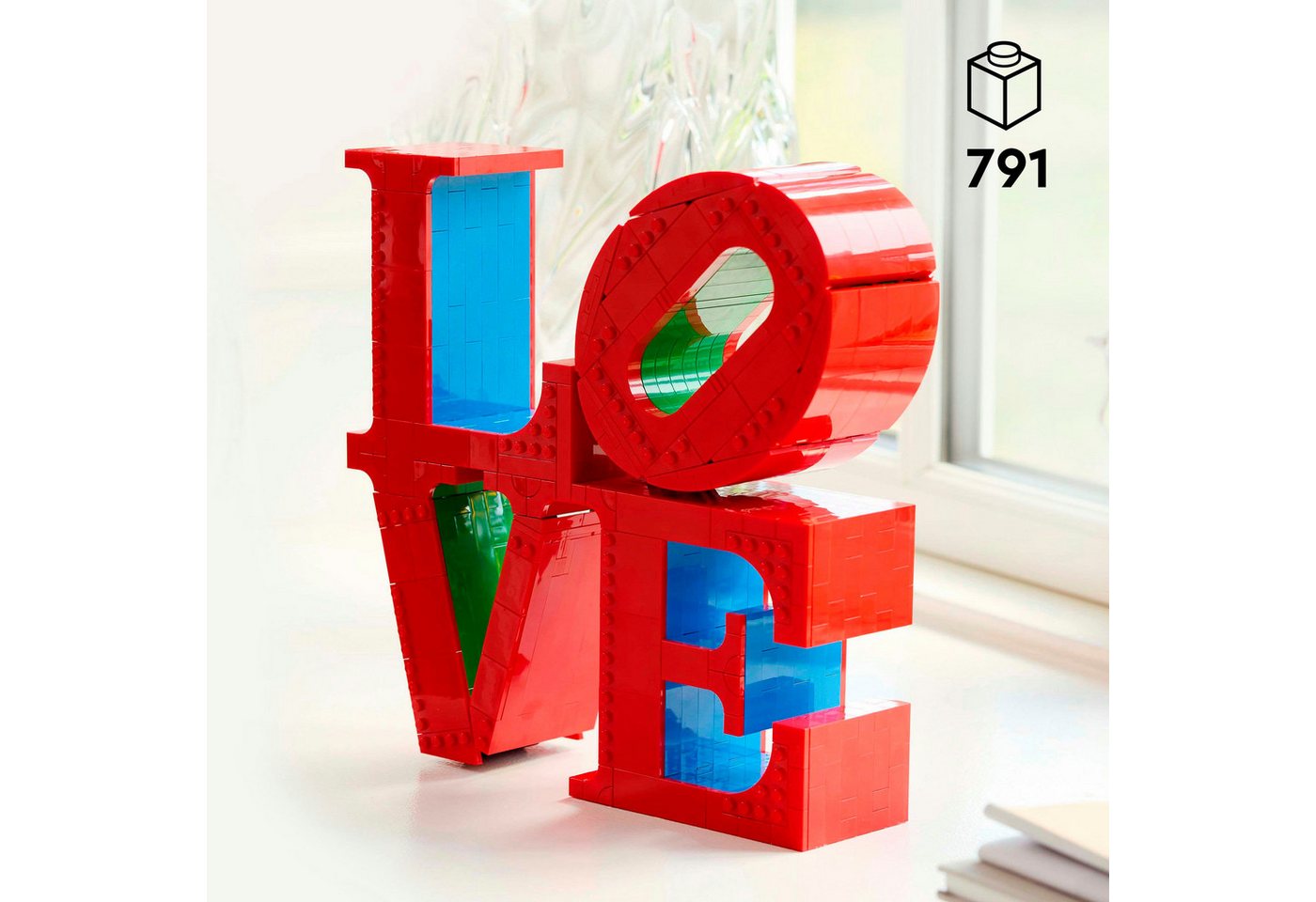 LEGO® LOVE (31214), LEGO ART Konstruktionsspielsteine, (791 St), Made in Europe – Bild 3 von 5